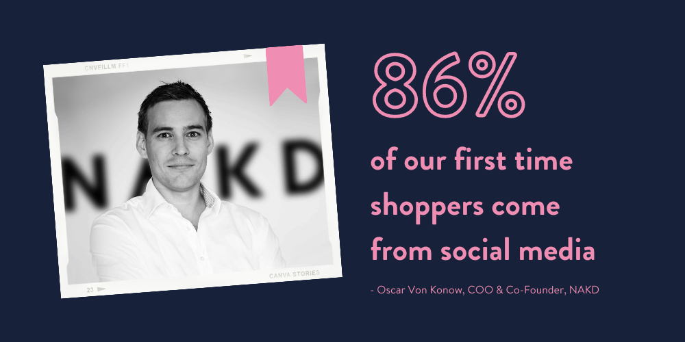 86% Shoppers come from social media - COO NAKD